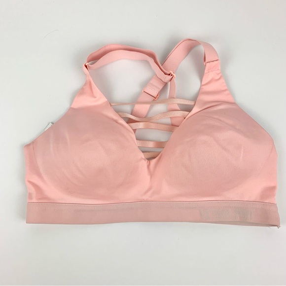 VS Sport Incredible Lightweight Sports Bra Light Pink Strappy Front 34B - Picture 4 of 10